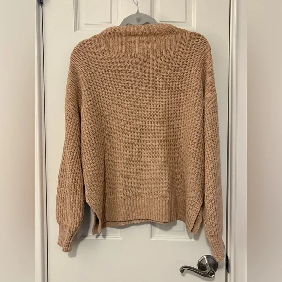 Rachel Zoe Oversized Mock Neck Chunky Knit Sweater - Picture 10 of 13